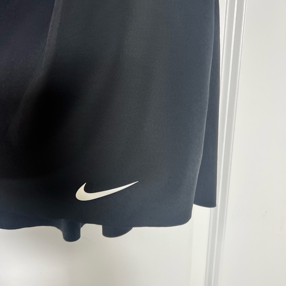 Nike Black Flared Athletic Skirt with Swoosh - Picture 2 of 4
